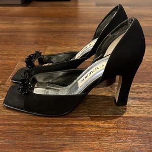 Caparro Black Pumps Size 6.5 with Original Box